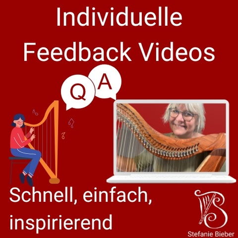 Feedbackvideos für Harfenspieler