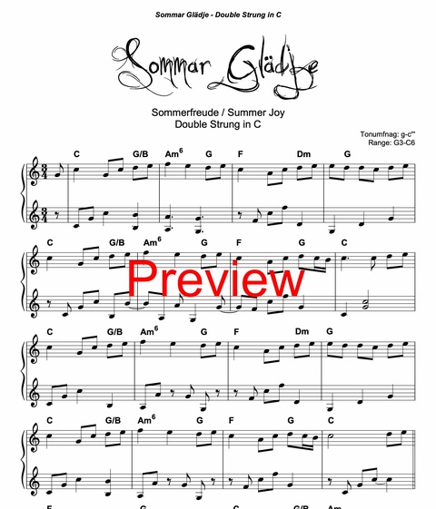 Sommar Glädje Vorschau Double Strung in C