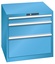 Lista Schubladenschrank, 36x36E, 3 Schubladen - Höhen: 1 x 100 mm, 1 x 200 mm, 1 x 300 mm