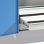 Beistellschränke, mit Schubladenblock, 180° Türöffnung, Höhe 1000 mm, inklusive Gummiablage