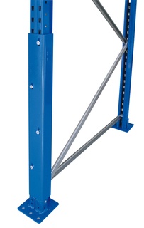 Stützenschutz für Rahmenständer, für Rahmen S610-M18, 800 mm, RAL 5010 - enzianblau 