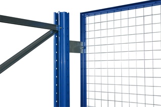Gitterrückwand, für Rahmen S610-M18, 1500 x 3600 mm, blau/verzinkt 