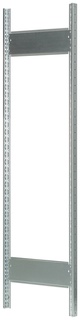 T-Profil-Rahmen MULTIplus, unmontiert, mit Tiefenriegel, ohne Füße, Abdeckkappen, steckbar, Typ MultiPlus, 3000 x 300 mm, RAL 5010 - enzianblau 