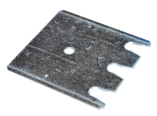 Unterlegblech für Fußplatten, für Rahmen S635-B20 + S645-B25, Typ S635-B20 + S645-B25, 2 mm, verzinkt 