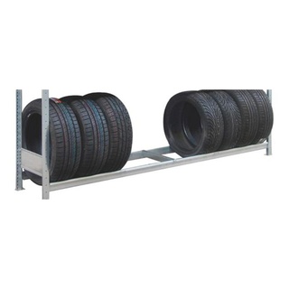 Zusatzebene für Grossfach Räder- und Reifenregal, 2500 x 400 mm, 2500 x 400 mm, verzinkt, Fachlast 400 kg 