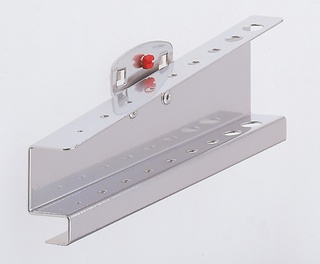 Innensechskanthalter Ø 1 - 11 mm, für 9 Schlüssel, Maße HxBxT 50/70x200x25 mm, 70 x 200 x 25 mm, alufarben 