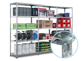 Schraubsystem Fachbodenregal