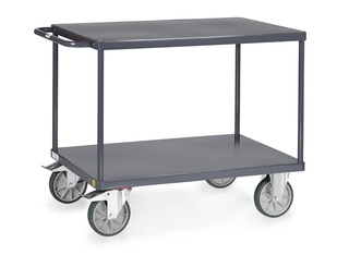 Fetra ESD-Tischwagen mit 2 Böden, Stahlbl.-Plattformen bündig