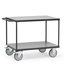 Fetra Tischwagen mit 2 Böden, Grey Edition, Tragkraft 500 / 600 kg